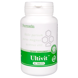 Комплекс витаминов и минералов Ultivit™ (90)13667 - сбалансированная формула витаминов и минералов, способствует нормализации уровня холестерина в крови, обладает антиатеросклеротическим действием, усиливает обменные процессы в сердечной мышце, головном мозге, сетчатке глаз, укрепляет стенки сосудов, нормализует их тонус, стабилизирует артериальное давление, укрепляет иммунную систему организма, обладает антиоксидантной активностью, улучшает память, внимание, работоспособность. Показания: авитаминоз, повышенные физические и умственные нагрузки, после перенесенных заболеваний, астенические состояния, атеросклеротические изменения сосудов, повышение артериального давления, нарушение питания и сократимости миокарда, нарушение сердечного ритма и нервной проводимости. Нарушение тонуса сосудов и функций центральной нервной системы.